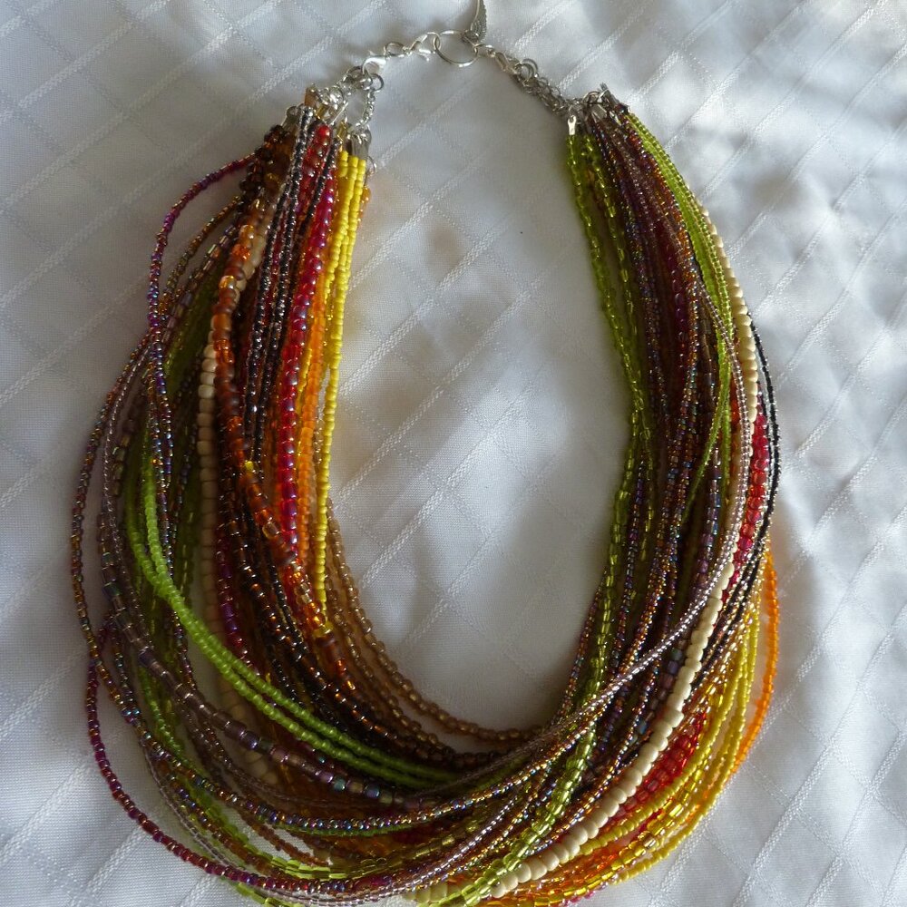 No. 1289- Customizable handmade sautoir necklace with seven possible colors